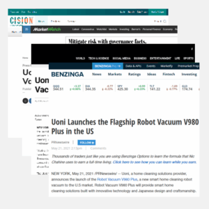 Uoni Launches the Flagship Robot Vacuum V980Plus in the Us